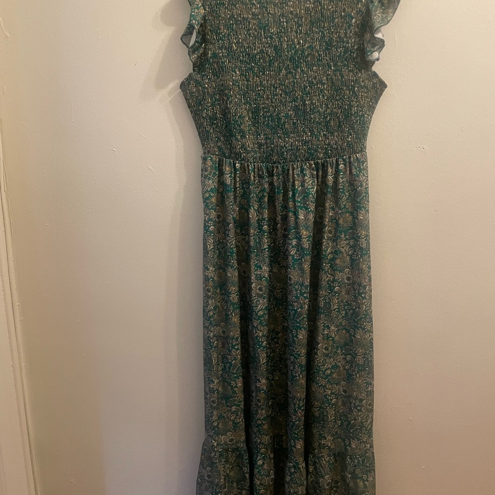 Floral Smocked Maxi Dress